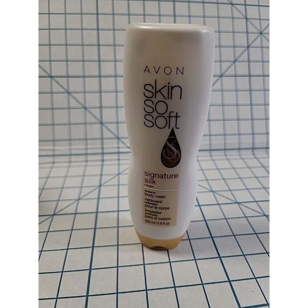 AVON Skin So Soft -‎ Signature Silk + Argan Creamy Body Wash - 11.8 oz. NOS NIP